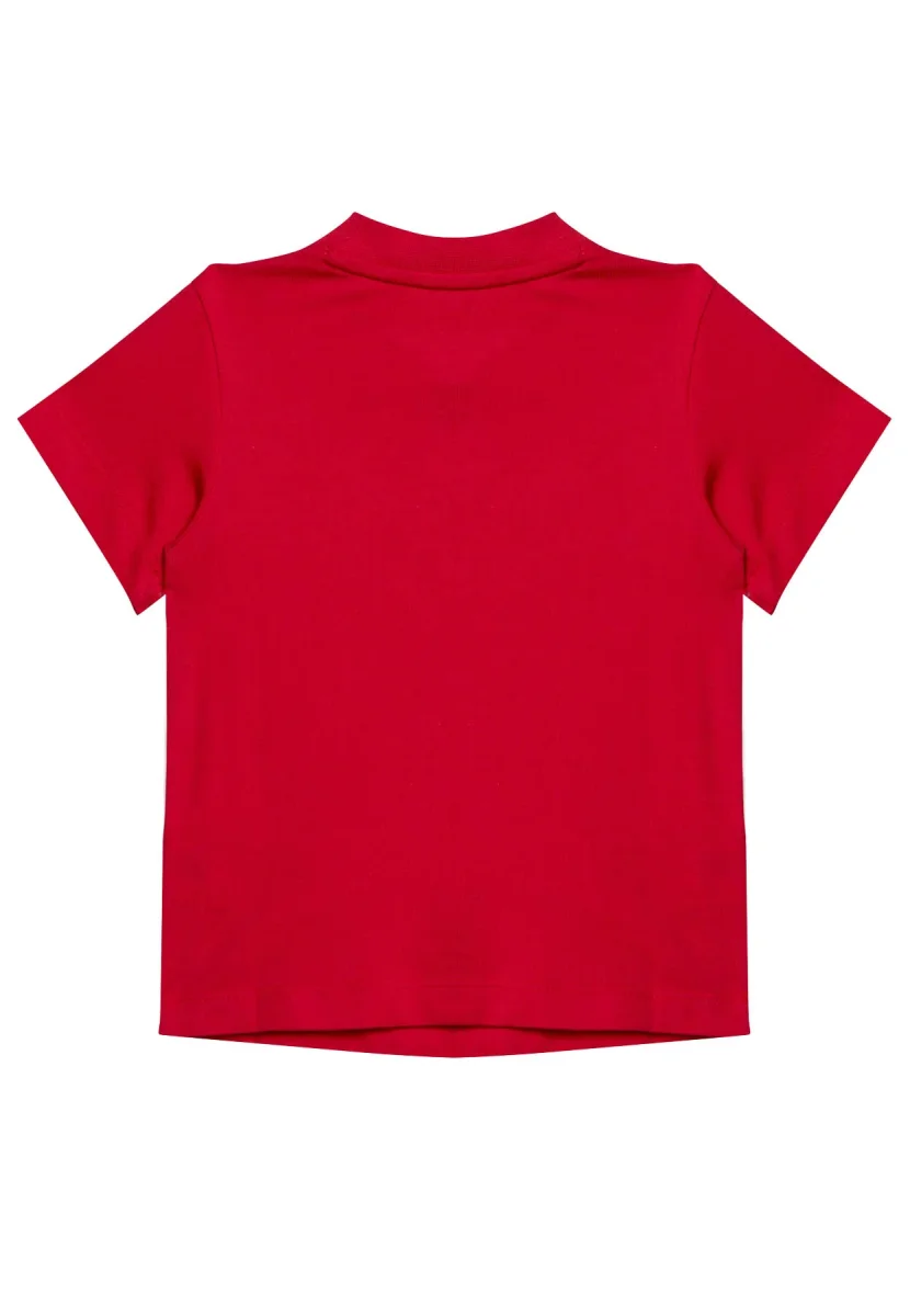 Adidas t-shirt rossa bambino in cotone - immagine 3