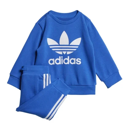 Adidas tuta blu bambino in cotone