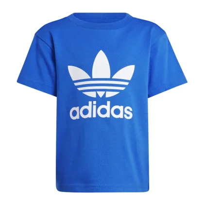 Adidas t-shirt blu bambino in cotone