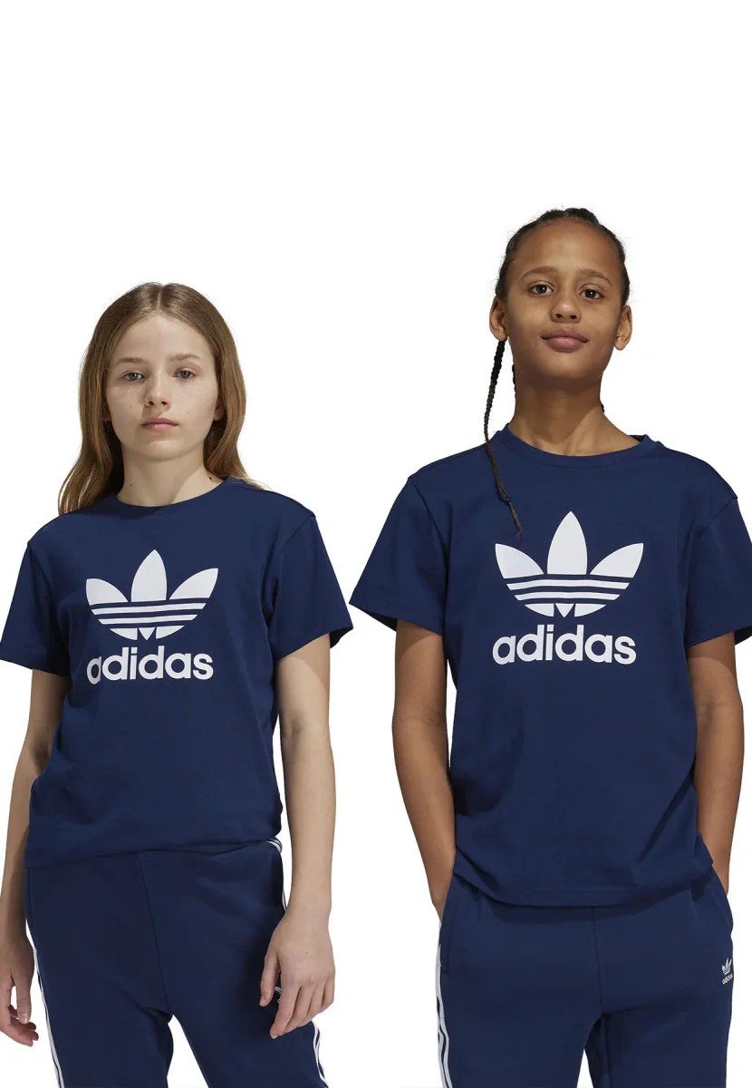 Adidas t-shirt blu bambino in cotone - immagine 4