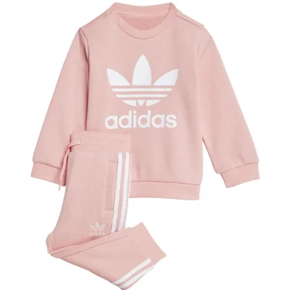 Adidas tuta rosa bambina in cotone
