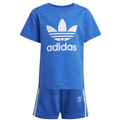 Adidas completo blu bambino in cotone
