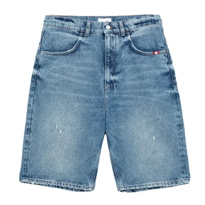Amish bermuda blu unisex in denim