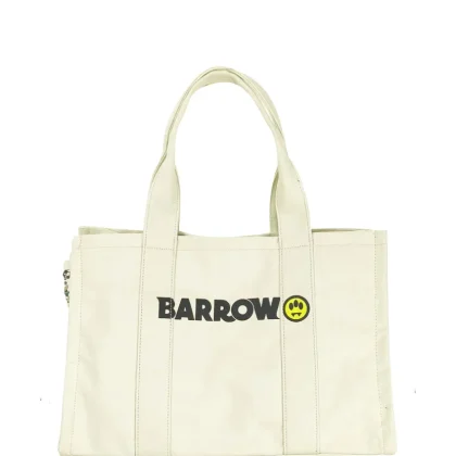 Barrow borsa beige bambina in canvas