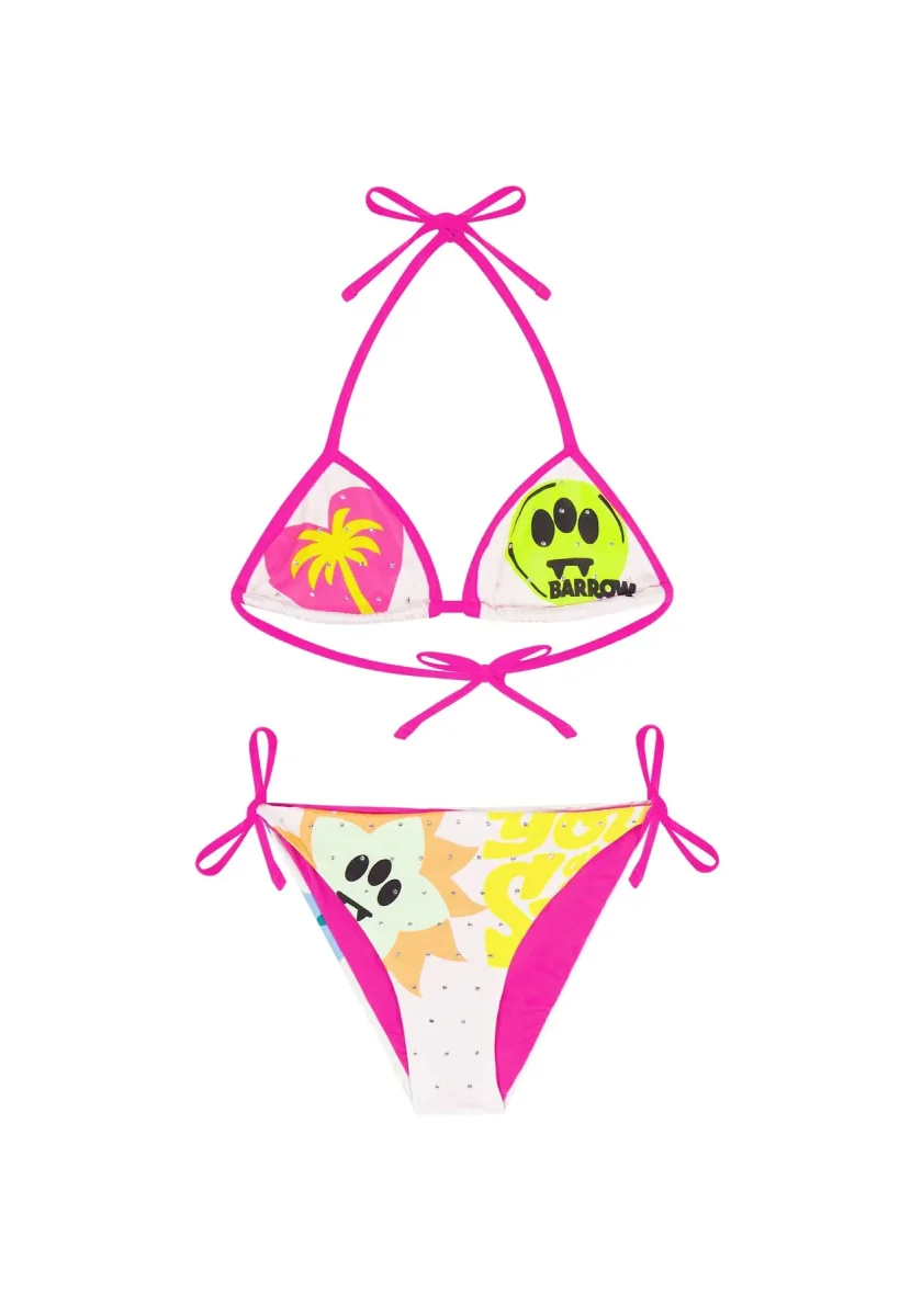 Barrow costume bianco bambina in tessuto tecnico - immagine 2
