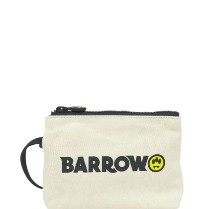 Barrow pochette bianca bambino in canvas