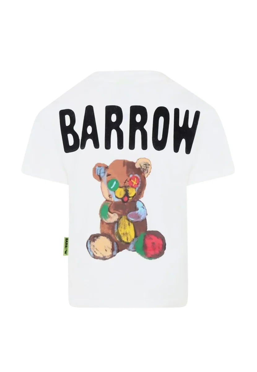 Barrow t-shirt bianca bambino in jersey di cotone - immagine 3