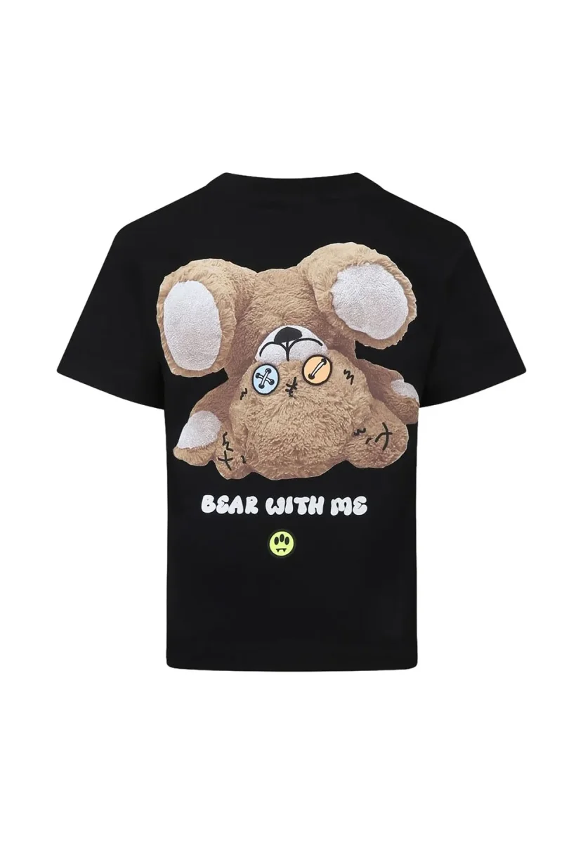 Barrow t-shirt nera bambino in jersey di cotone - immagine 3