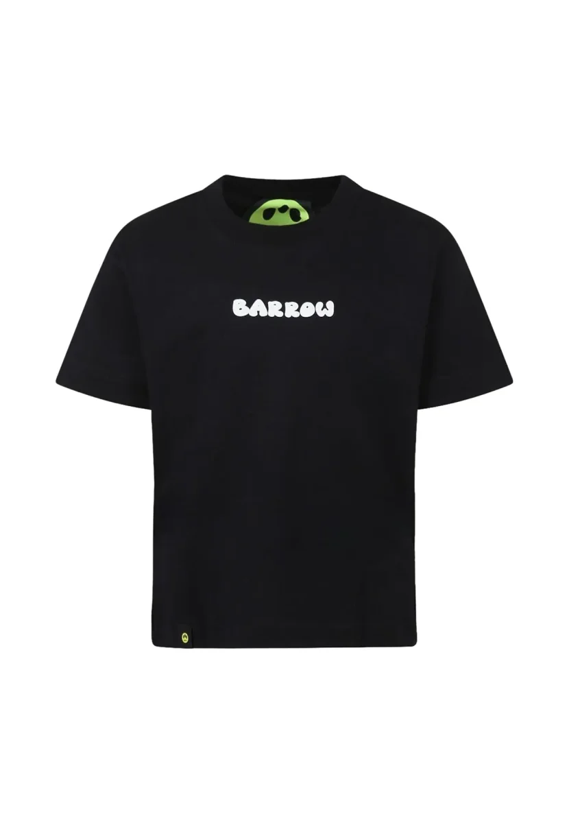 Barrow t-shirt nera bambino in jersey di cotone - immagine 2