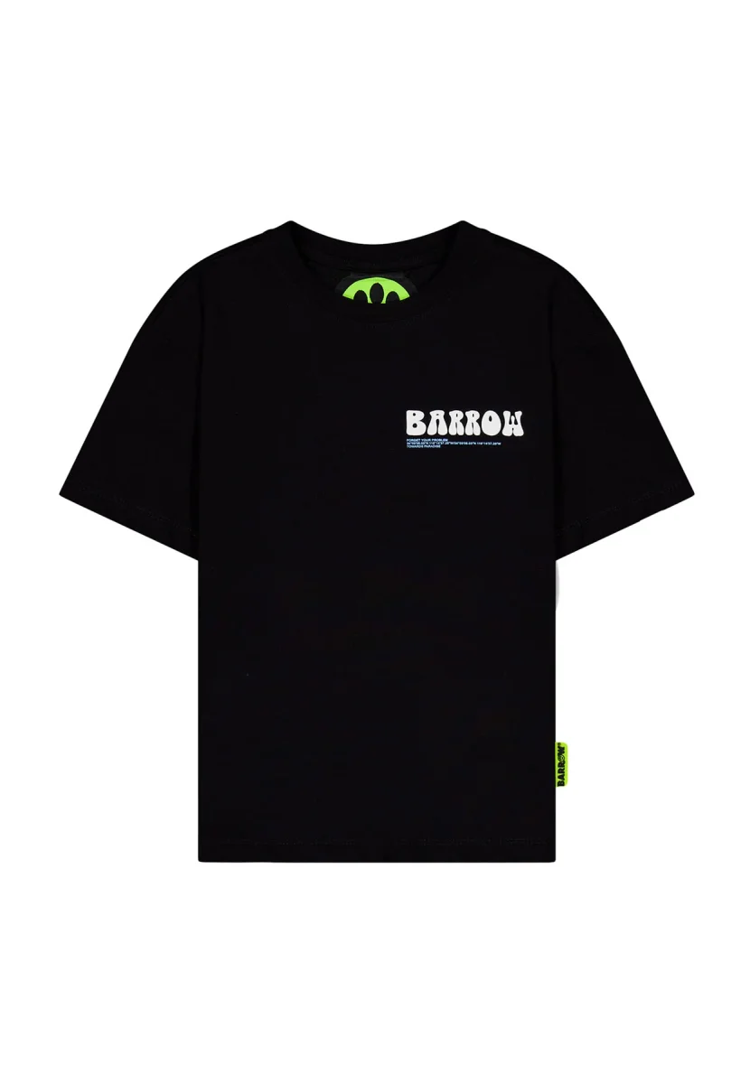 Barrow t-shirt nera bambino in jersey di cotone - immagine 2