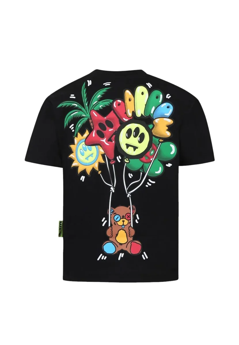 Barrow t-shirt nera bambino in jersey di cotone - immagine 3