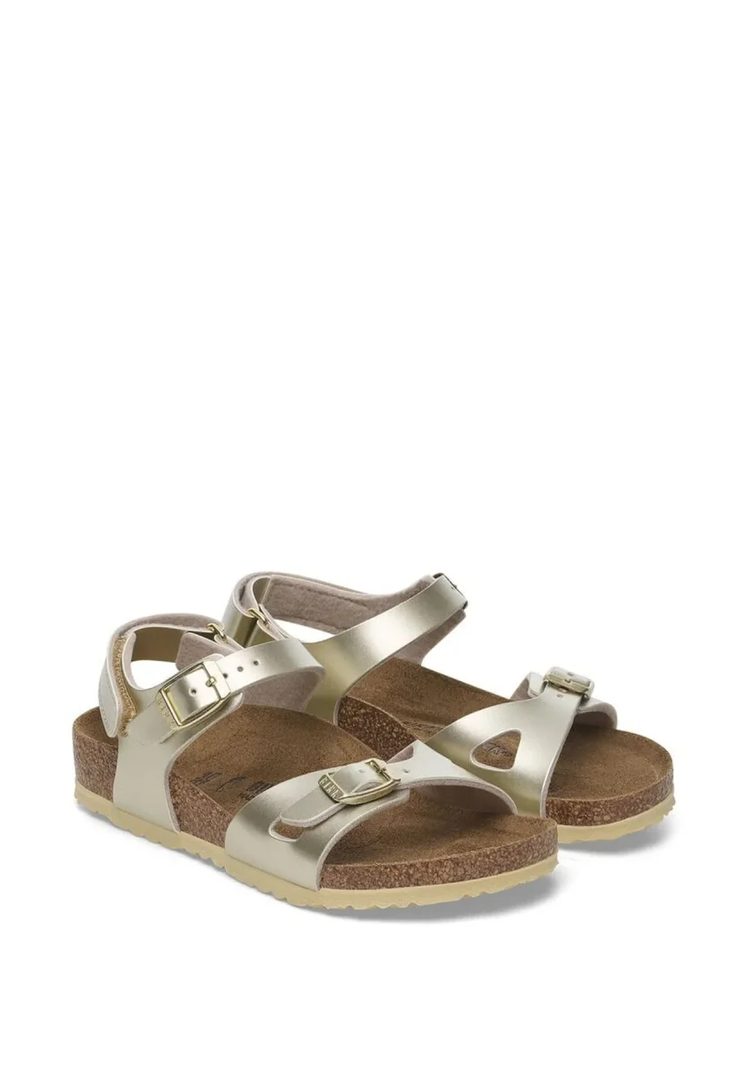 Birkenstock sandali Rio AS Kids electric metallic gold bambina - immagine 3