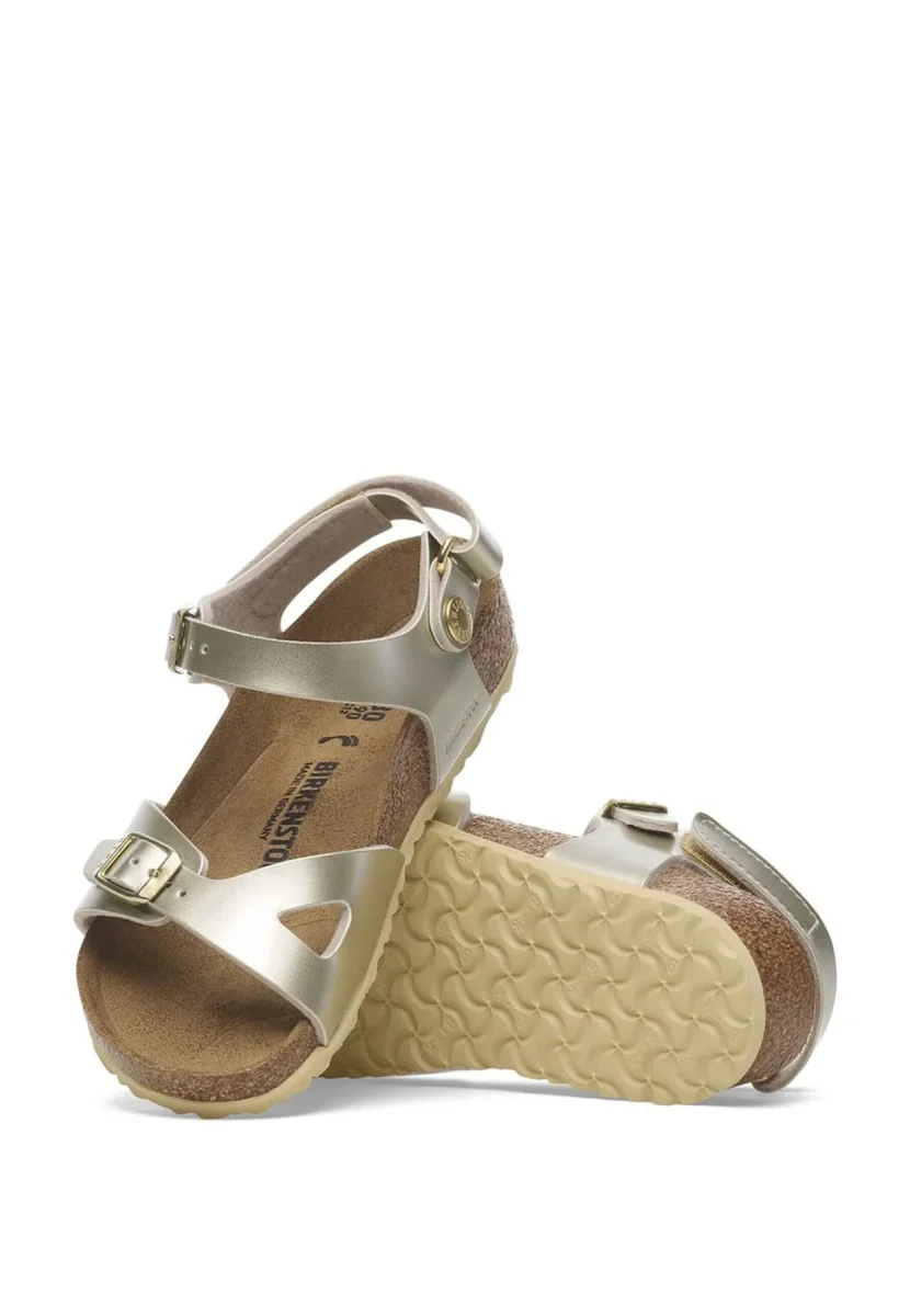 Birkenstock sandali Rio AS Kids electric metallic gold bambina - immagine 4