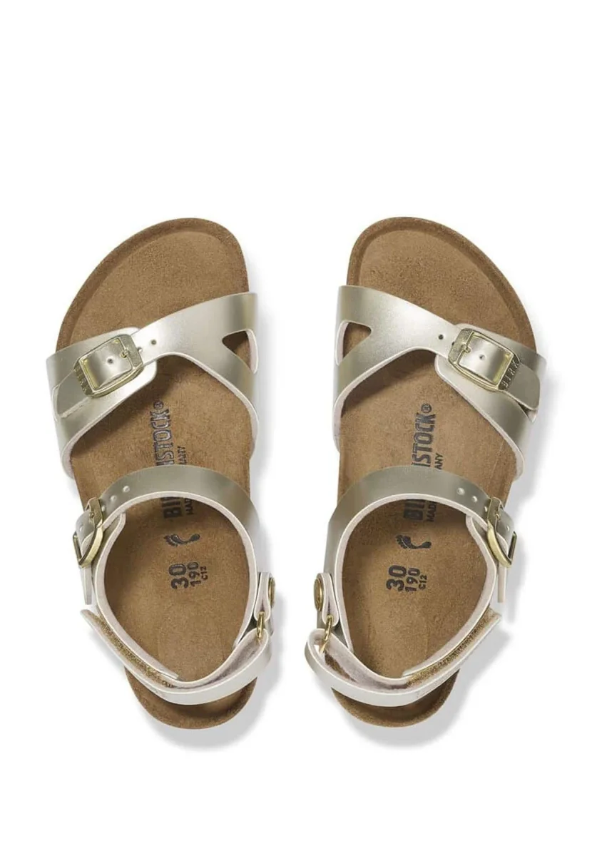 Birkenstock sandali Rio AS Kids electric metallic gold bambina - immagine 5