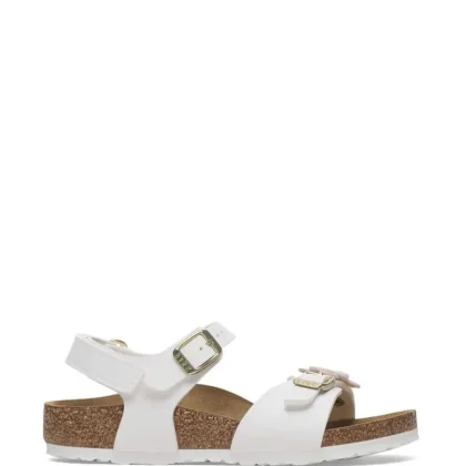 Birkenstock sandali Rio plain AS Kids bianchi bambina