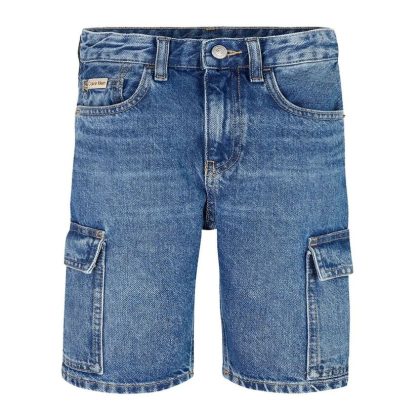 Calvin Klein Jeans bermuda blu bambino in denim