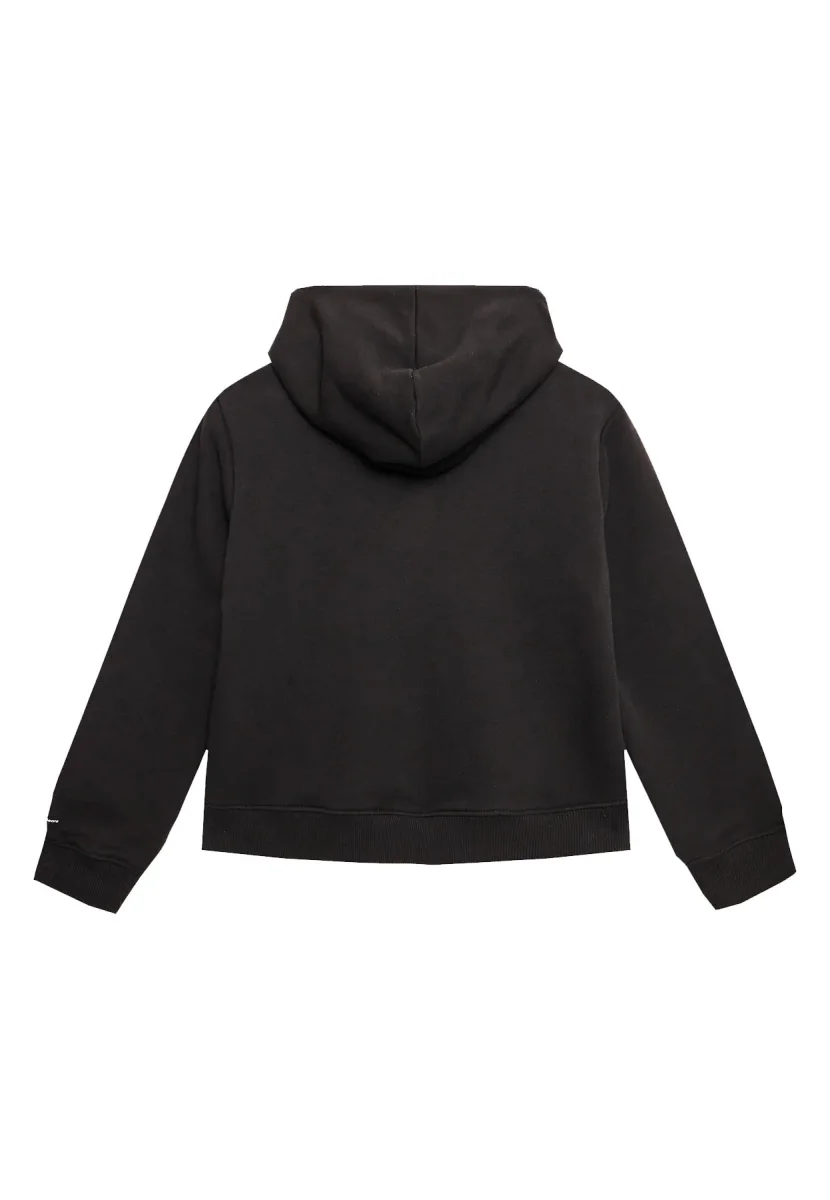 Calvin Klein Jeans felpa nera bambina in cotone - immagine 3