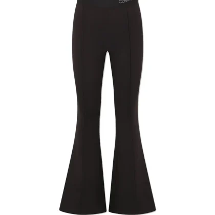 Calvin Klein Jeans leggings neri bambina in misto viscosa