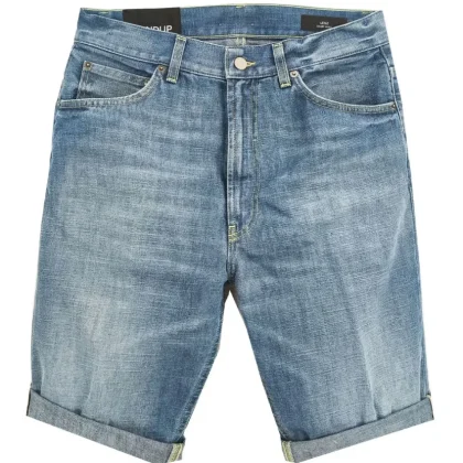 Dondup bermuda azzurro medio uomo in denim