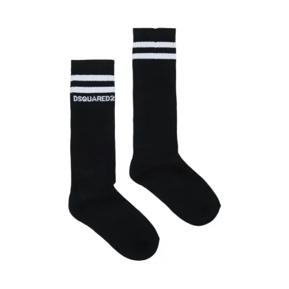 Dsquared2 calzini neri bambino in cotone