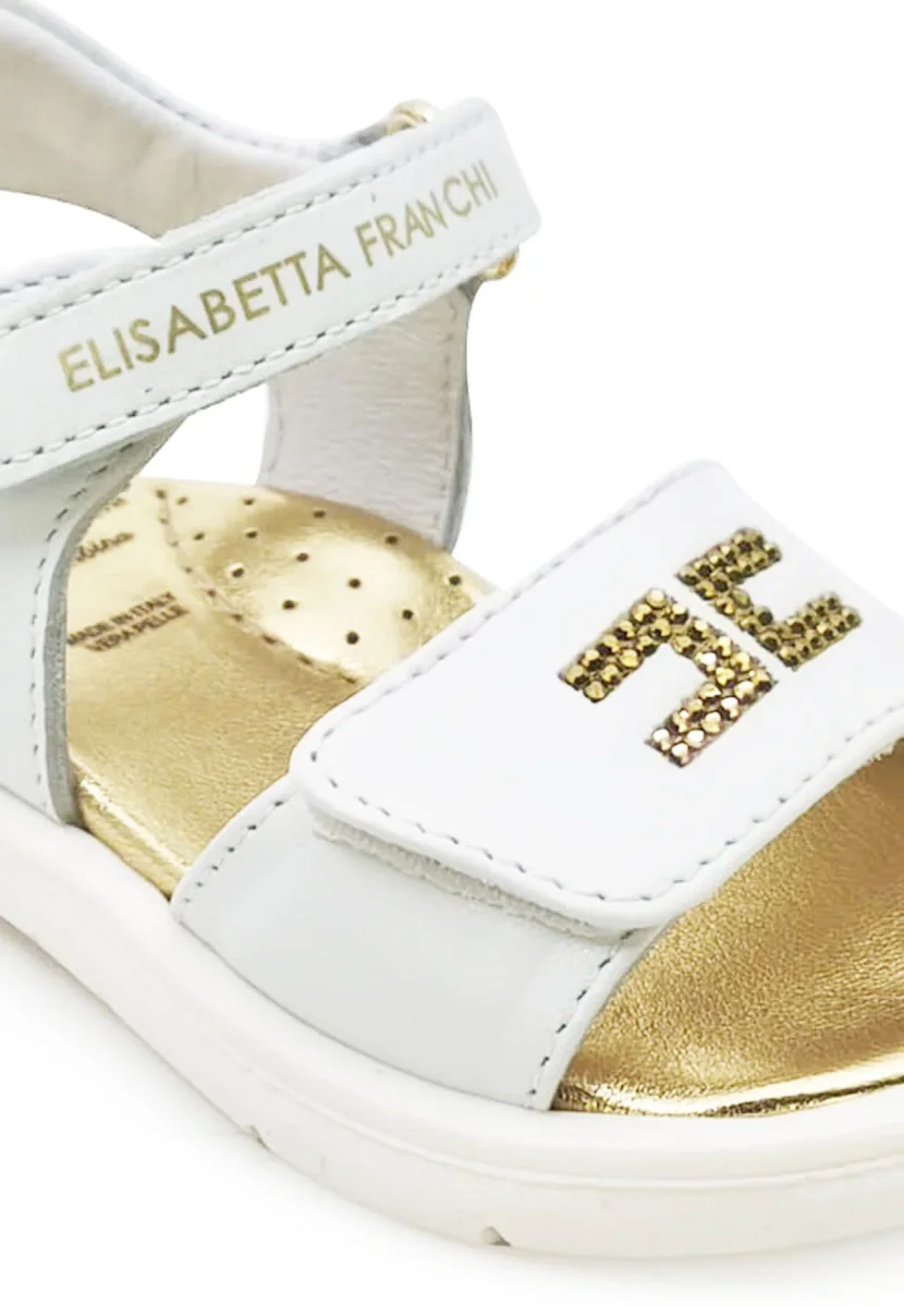 Elisabetta Franchi La Mia Bambina sandali bianchi bambina - immagine 7
