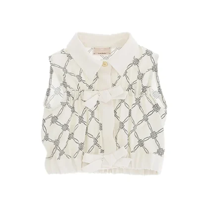 Elisabetta Franchi La Mia Bambina camicia burro bambina in georgette