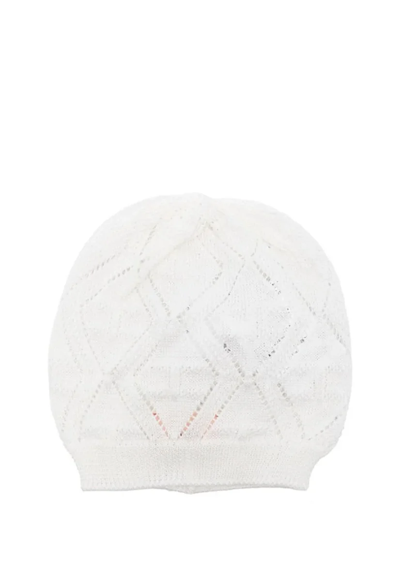Elisabetta Franchi La Mia Bambina cappello bianco neonata in cotone