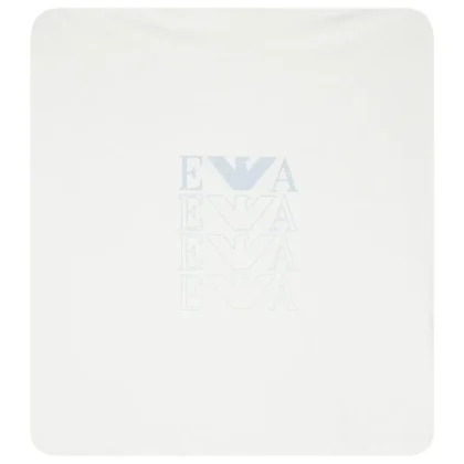 Emporio Armani copertina bianca neonato in cotone