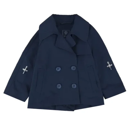 Fay trench blu bambino in nylon