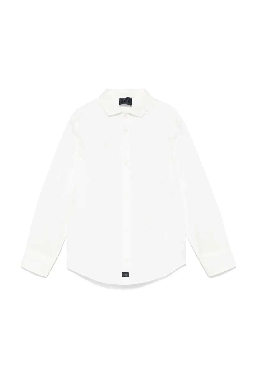 Fay camicia bianca bambino in cotone