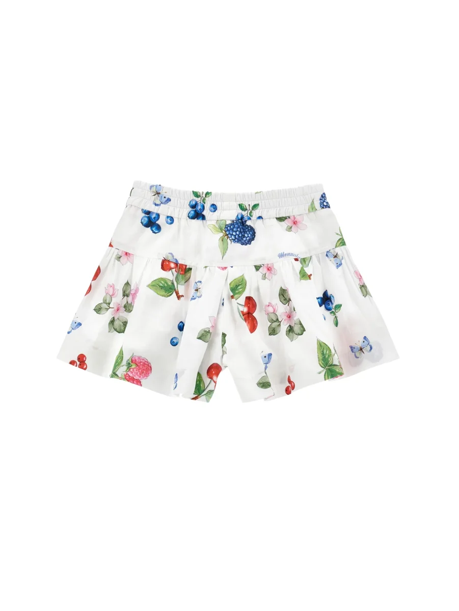 Monnalisa shorts bianchi bambina in cotone - immagine 3