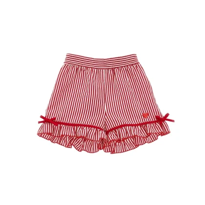 Monnalisa shorts rossi neonata in viscosa