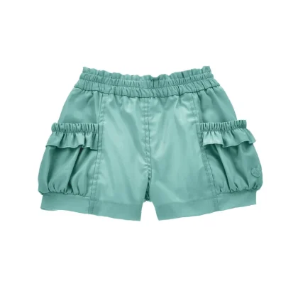 Monnalisa shorts verde neonata in cotone
