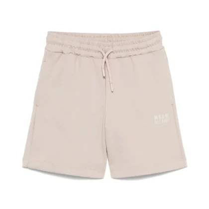 MSGM bermuda beige bambino in cotone