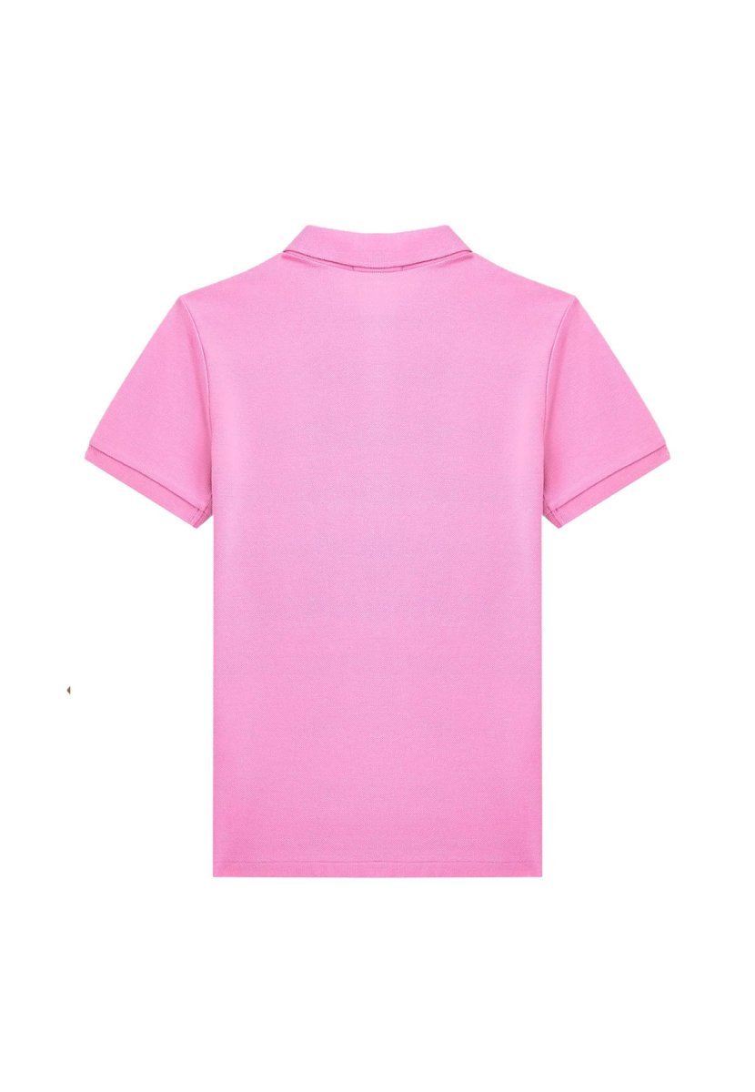 Ralph Lauren polo rosa bambino in piquet di cotone - immagine 3