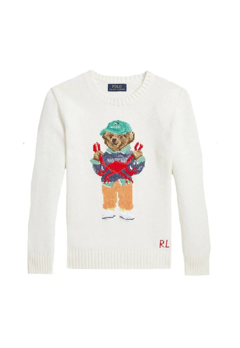 Ralph Lauren maglia bianca bambino in cotone - immagine 2
