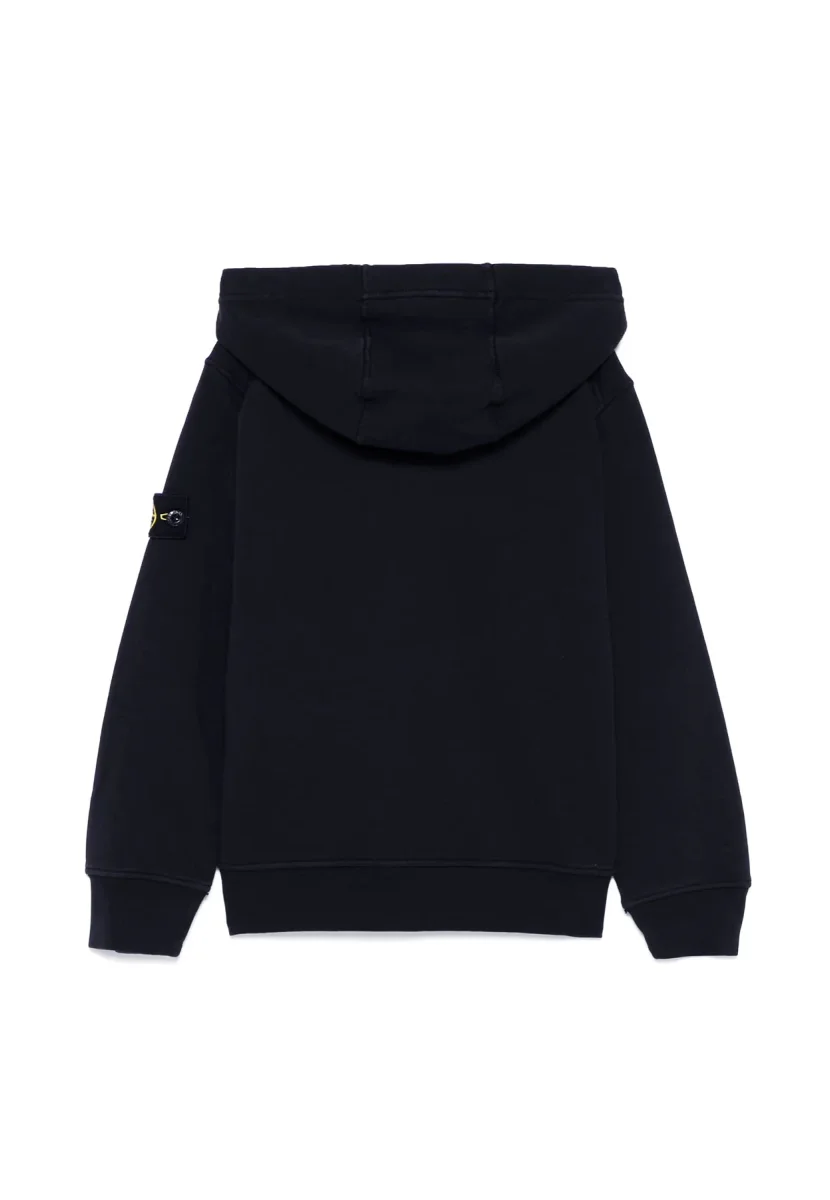 Stone Island felpa blu navy bambino in cotone - immagine 3