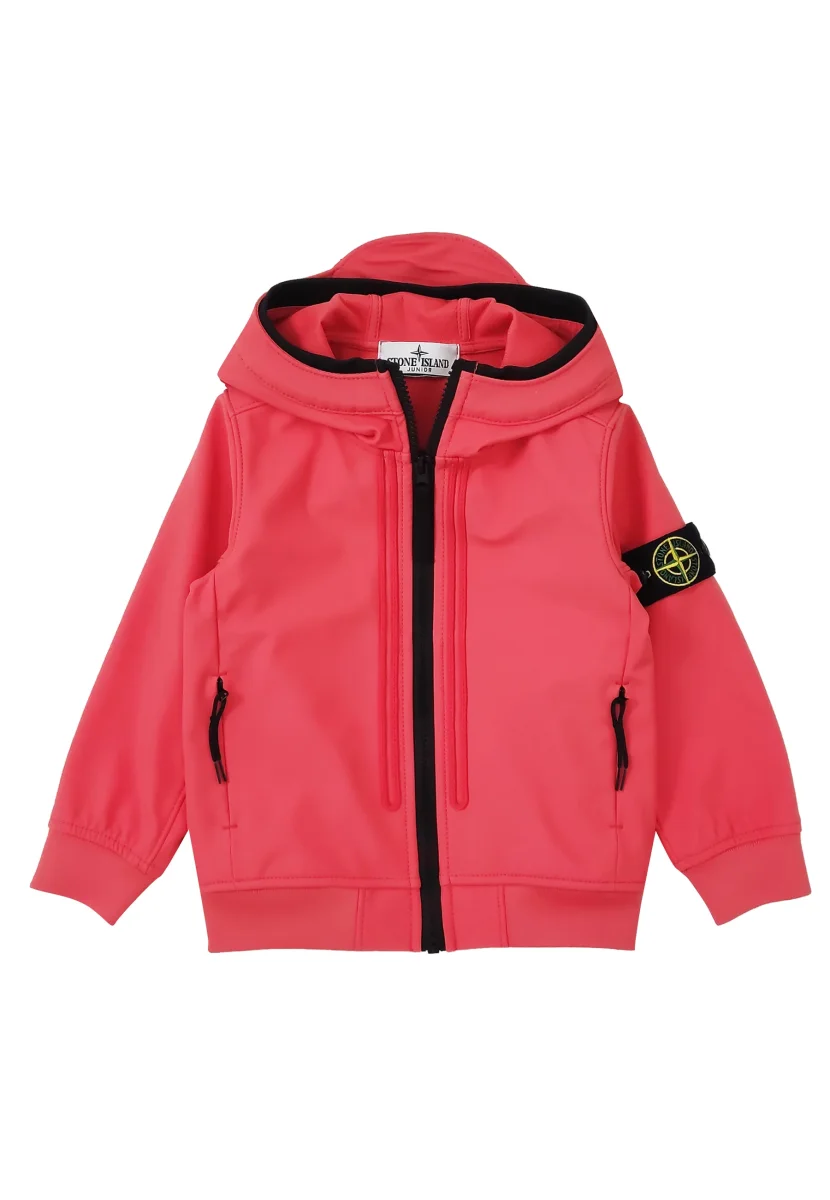 Giubbino bambino Stone Island corallo in tessuto tecnico - immagine 2