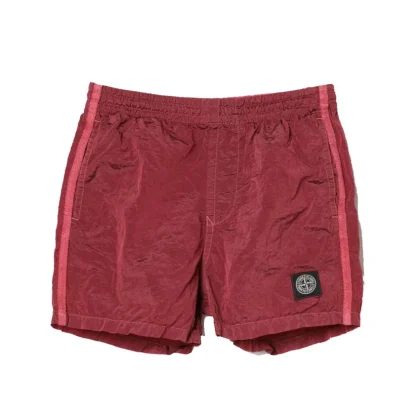 Stone Island costume bordeaux bambino in nylon