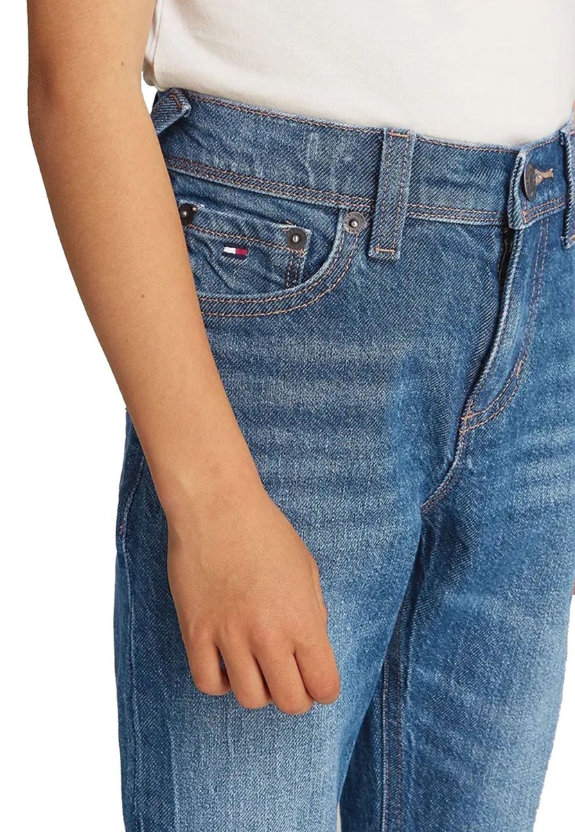 Tommy Hilfiger jeans blu bambino in denim - immagine 4