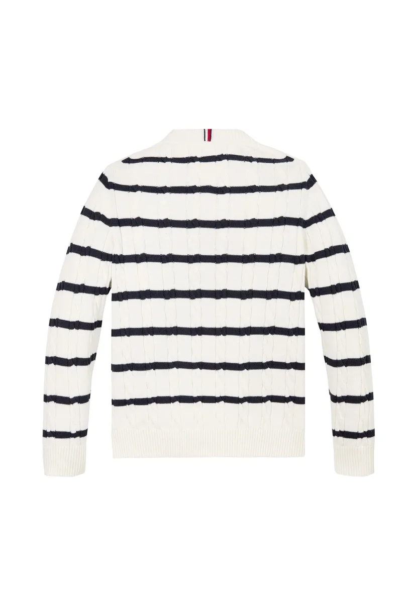Tommy Hilfiger maglia bianca bambino in cotone - immagine 3