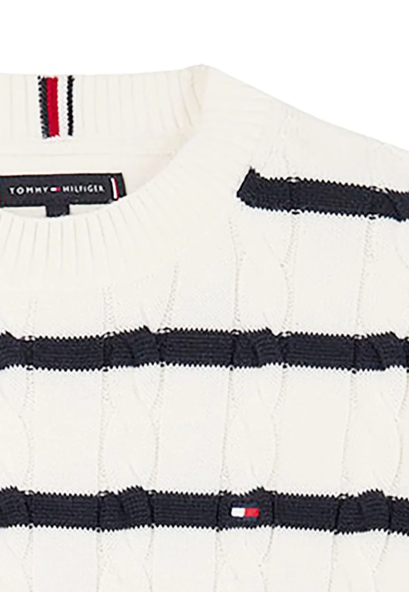 Tommy Hilfiger maglia bianca bambino in cotone - immagine 4