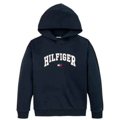 Tommy Hilfiger felpa blu bambino in cotone