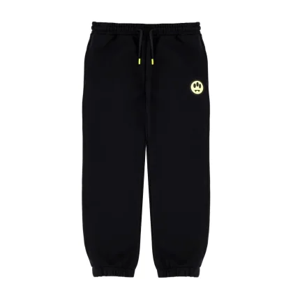 Pantalone sportivo bambino Barrow kids nero in cotone